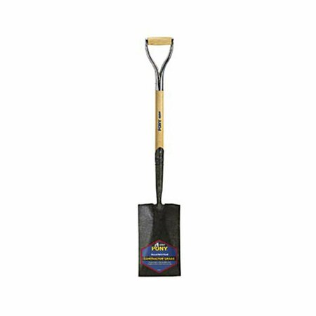 PATIOPLUS Tools  Jackson 27 In. D Handle Pony Contractor Spade Shovel PA191513